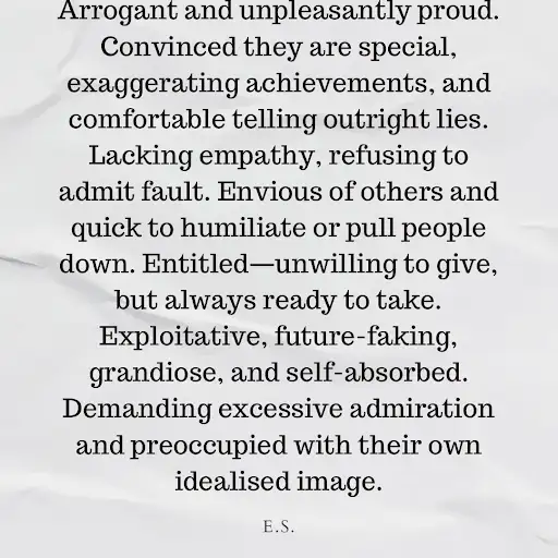 Narcissists: Arrogance & Ego